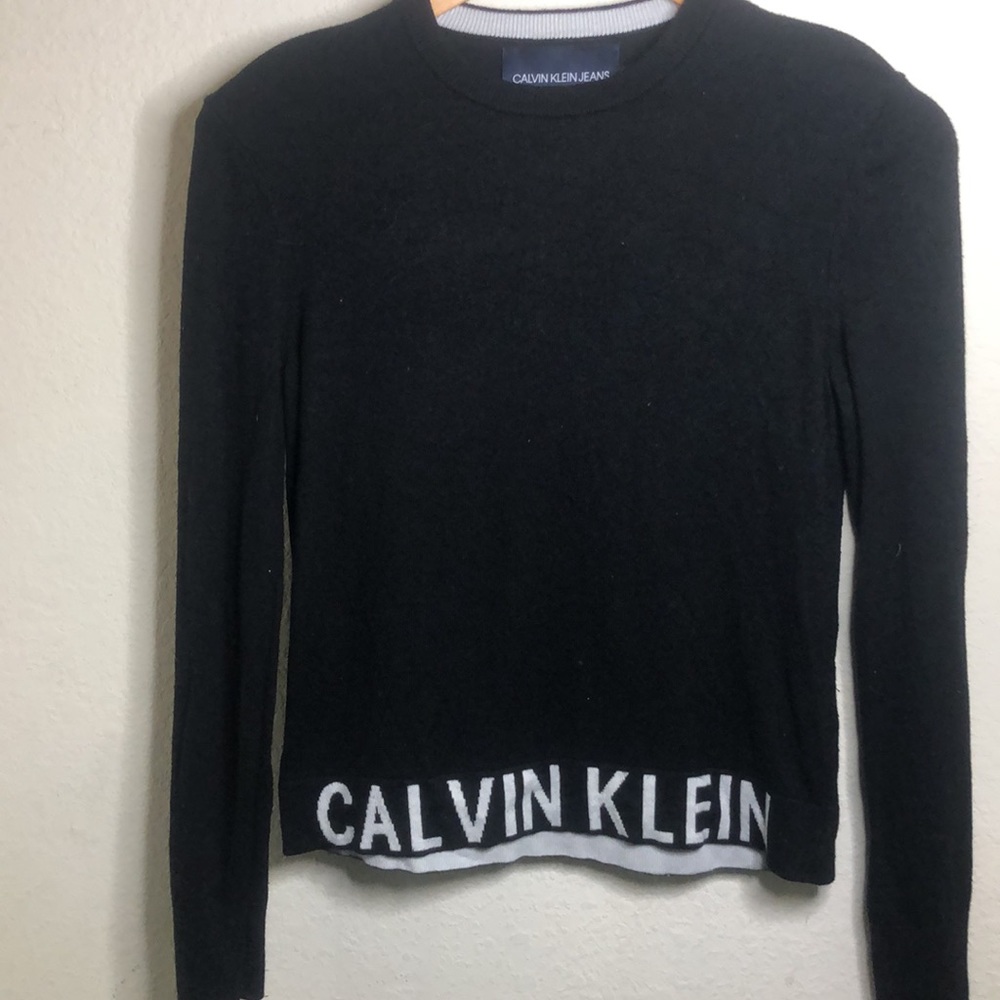 Good Condition XS Black Calvin Klein Sweater